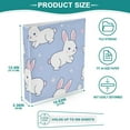thumbnail image 5 of Rabbits and Stars 3 Ring Binders 1.5 inch Hardcover File Folders with Interior Pockets A4 Size Organizer for School Office Hospital Set of 2, 5 of 8
