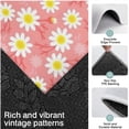thumbnail image 3 of Pink Daisy Flower Yellow Centers Pattern Kitchen Rugs Sets Of 3,Kitchen Runner Rugs Non Skid Washable,Decorative Kitchen Floor Mats for Kitchen,Sink,Laundry,17"x30"+ 17"x47" + 17"x59", 3 of 6