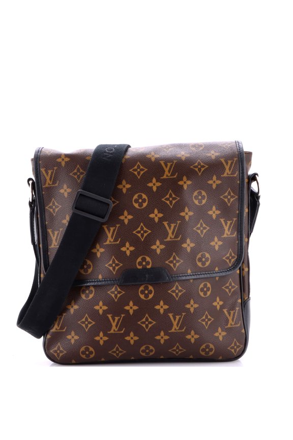 Pre-Owned Bass Messenger Bag Macassar Monogram Canvas MM By Rebag