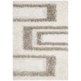 thumbnail image 2 of Shag & Flokati Rug - Manhattan Shag Polyester Pile -White/Grey-Color:White/Grey,Design:Shag & Flokati,Shape:Small Rectangle,Size:6'L x 4'W, 2 of 5