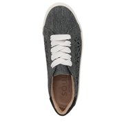 SOUL Naturalizer Womens Neela-Perf Sneaker Black Denim 9.5 W - Medium & Wide Width