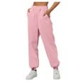 thumbnail image 7 of Petite Sweatpants For Women Trendy Elastic Waist Cinch Bottom Lounge Pant Lightweight Baggy Joggers With Pocket, 7 of 7