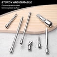 thumbnail image 4 of Uxcell 2" 3" 6" Socket Extension Set with 1/4" Drive Universal Joint Socket 4 Pcs, 4 of 7
