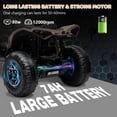 thumbnail image 3 of M optimized Kids Ride on ATV, 12V Ride on Toy 4 Wheeler Quad Electric Vehicle, w/LED Lights, Spring Suspension, Music, USB, Treaded Tires, for 3-6 Years, 3 of 7