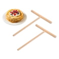 thumbnail image 1 of DS. ESTILO DISTINTIVO - Esparcidor de crepes (2 piezas, 6,1 x 4,7 pulgadas, madera natural, herramienta en forma de T para crepes de madera, 1 of 5