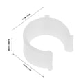 thumbnail image 2 of AURARMLET Curtain Ceiling Mount 4Pcs White Plastic Buckle with Rod Protection for 26-28mm Diameter Rod, 2 of 8