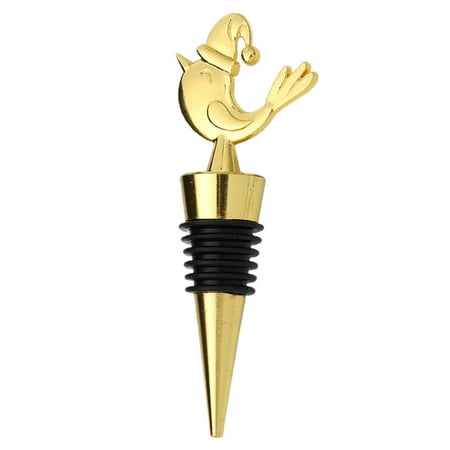 

HUAQUE Creative Airtight Wine Stopper Food Grade Easy Clean Metal 3D Christmas Elk Santa Claus Bottle Plug Kitchen Tool