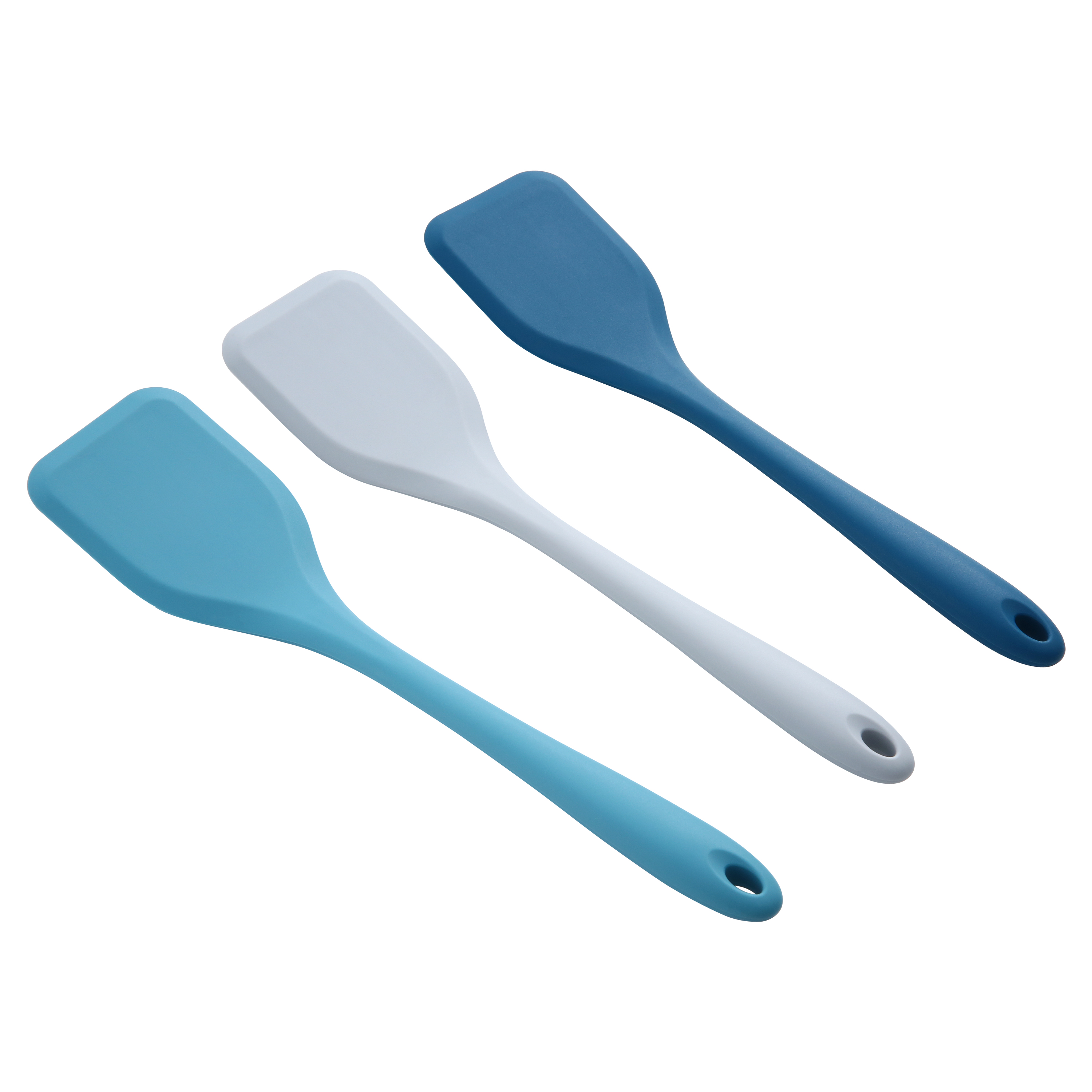 Spatule spatule en silicone solide résistante à la chaleur Mainstays, bleu marine, gris ou bleu sarcelle Spatule solide en silicone MS Color