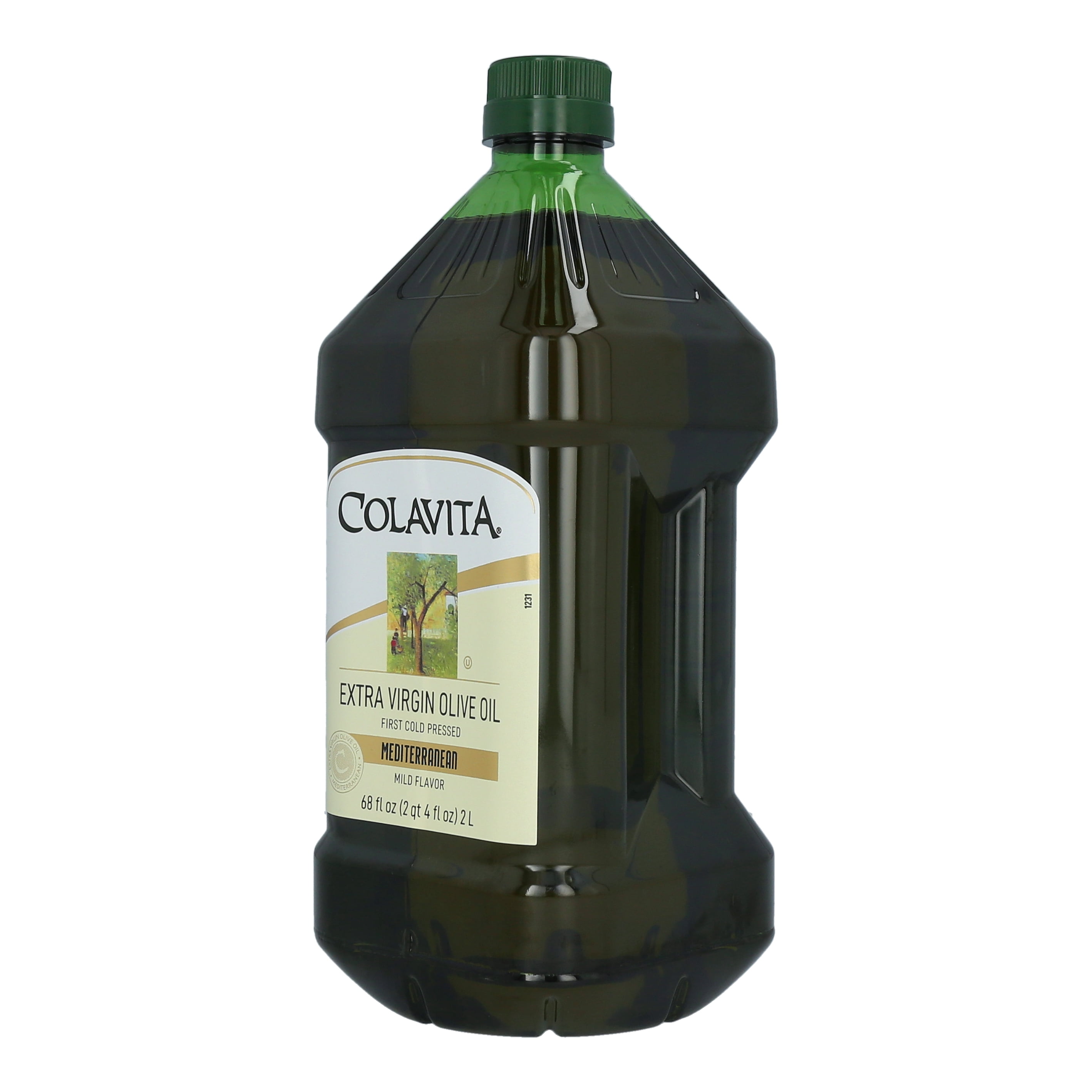 Mediterranean Extra Virgin Olive GGA1 Oil, 68 Oz Plastic Jug - Cold Pressed Italian Import by Colavita