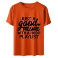 thumbnail image 4 of Camiseta de mujer Camisetas divertidas y lindas Camiseta de manga corta Regalo del día de la madre Blusa con estampado de letras personalizadas Pompotops  hkajfhjk463595, 4 of 7