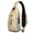 Beige-3, variant on Snowy Owl Cartoon Pattern Sling Backpack, Lightweight Crossbody Daypack with Big Eyes Owl Print, Night Design Anti-theft Travel Bag for Owl Lovers, Students, Travelers, Gym, Outdoor