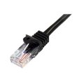 thumbnail image 5 of StarTech.com 5m Black Cat5e / Cat 5 Snagless Patch Cable 5 m - Patch cable - RJ-45 (M) to RJ-45 (M) - 16.4 ft - UTP - CAT 5e - snagless - black, 5 of 5