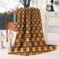thumbnail image 2 of Plaid Pumpkin Halloween Pattern Blanket,Comfortable Soft Flannel Throw Blanket,All Season,Warm Lightweight Blankets for Sofa Bed Couch Living Room Chair,40"x50", 2 of 4