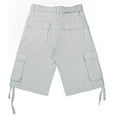 thumbnail image 2 of North 15 Men's Belted Clasic Cargo Pockets Twill Shorts-4550-Wht-34, 2 of 2