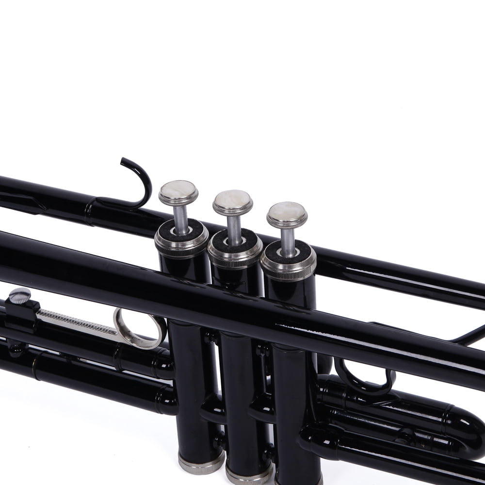 DFITO Bb Adjustable Trumpet for Beginners Students B Flat Instrument with Mouthpiece Gloves Set