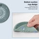 thumbnail image 3 of Inteprter Filtro cuadrado para fregadero de baño, desagüe para suelo de ducha, recogedor de pelo para baño, colador antiobstrucción, cubierta de Juegos de accesorios de baño Azul Inteprter HA064681-01B, 3 of 6
