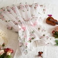 thumbnail image 7 of JCCXIN Child Toddler Girls Dresses Crew Neckes Tulle Fly Sleeve Summer Bow Floral Embroidery Party Gown Elegant Tutu Sweet Celebration Dress,White,4-5 Years, 7 of 7