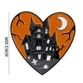 thumbnail image 3 of yingyy Wood Terrifying Halloween Series Enamel Pin Unique For Spooky Festivities And Alloy Brooch Is castle 1Set, 3 of 6