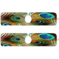 thumbnail image 2 of Coolnut Peacock Feathers Sink Splash Guard for Faucet 2 Packs Faucet Absorbent Mats, Ethnic Boho Faucet Handle Drip Catcher Quickly Drying Mat for Kitchen Counter Bathroom, 30"x5.5" RV, 2 of 7