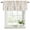 Grey, ginger yellow, variant on 2 Pack Valances for Window, Teal Blue Grey Botanical Short Curtains for Kitchen Bedroom Living Room, Spring Floral Summer Farmhouse Rod Pocket Small Window Treatment Valance Drapes 54 x 18 Inch