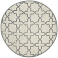 thumbnail image 4 of SAFAVIEH Cambridge Liz Geometric Wool Area Rug, Ivory/Silver, 6' x 6' Square, 4 of 10