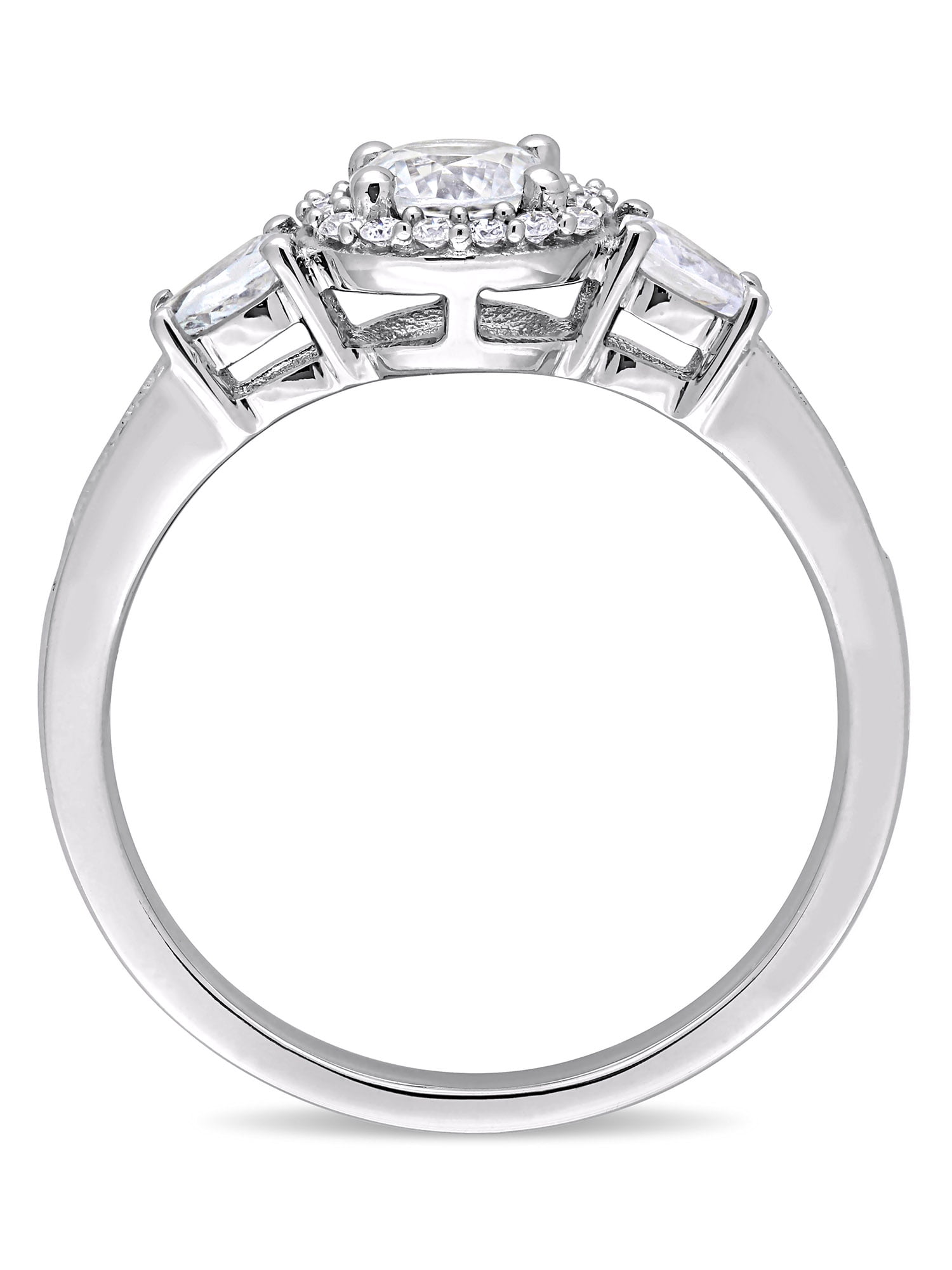 Everly Women's Sapphire and Diamond 14K White Gold Engagement Ring