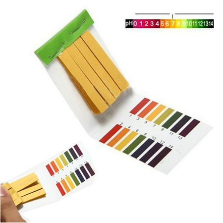 Chlorine Litmus Paper Universal Range 1-14 pH Test Paper Strips Litmus Testing Kit Accurate Application Full Ph 1-14 Test Indicator Litmus Tester for Water Saliva Urine Soil Testing ()