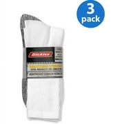 Genuine Dickies Men's Industrial Strength Cushion Crew Work Socks, 3-Pack