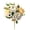 Yellow, variant on 1PC Sunset Yellow Artificial Peony Ranunculus Bouquet, 11.81" Silk Persian Buttercups Flower Bunch with Bendable Stems for Home Table Wedding Centerpiece