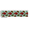 thumbnail image 3 of Ambesonne Floral Fabric by the Yard Upholstery, Detailed Large Flowers Scene, 3 Yards, Pale Blue Vermilion, 3 of 5