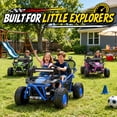 thumbnail image 4 of Conchico 36V Powered Ride on Toy for Big Kids, 2 Seater Electric Ride on Car with Rear Wheel Suspension, Bluetooth, Max Speed 8 mph, Aged 6+, Blue, 4 of 8