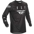 thumbnail image 2 of Fly Racing Universal Jersey (Black/White, Medium), 2 of 4