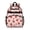 Strawberry and Sticker Pink Pattern, variant on Strawberry and Slice Pink Pattern Cute School Backpack Bag for School with Padded Back and Adjustable Shoulder Straps 15.25"x11.5"x5.25"