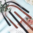thumbnail image 4 of 1bag 4sets 2 colors Faux Leather bag Handles with Iron Rivets 60x1.85cm PU Leather bag Strap Replacement Handbag Handle Belt for bag Making Supplies Hole: 3mm, 4 of 9