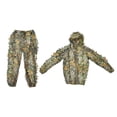 thumbnail image 1 of Traje de disfraz para niños, chaqueta militar de camuflaje de hoja, conjunto de pantalones para caza, observación de aves, altura verde inferior a 1,55 m, 1 of 5