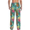 thumbnail image 2 of Bixox Men's Pineapple Patterned Pajama Pants with Pockets Lounge Clothes for Home, 2 of 5