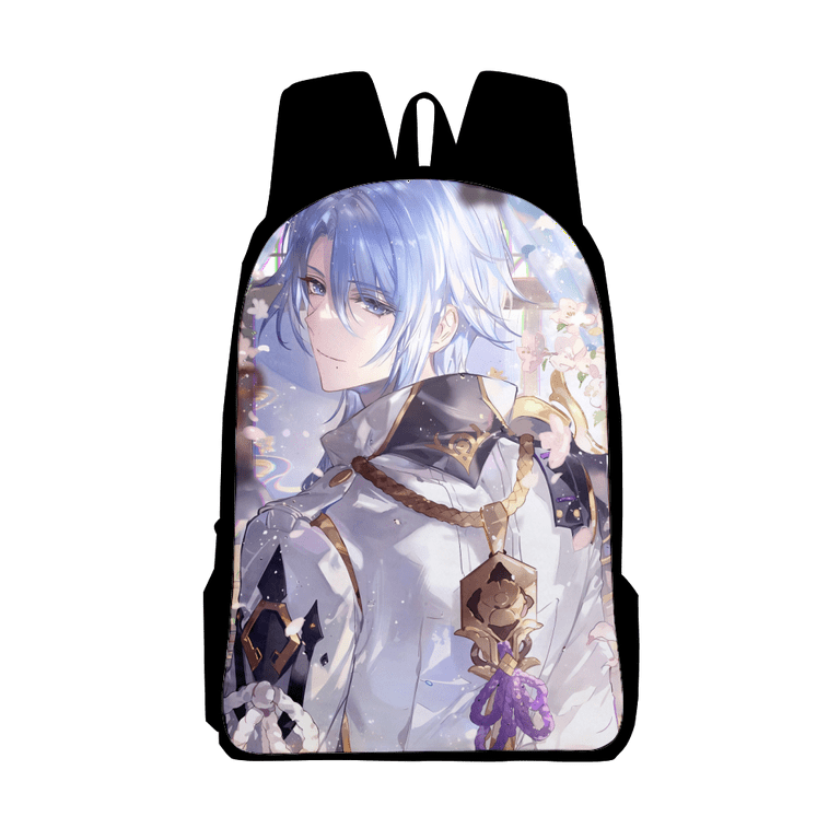 Genshin Impact Anime Backpack Bookbag for Boys Girls Travel