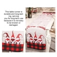thumbnail image 4 of Worallymy Mantel de Lino de Navidad Sin Rostro 180x36 CM Cubierta de Camino de Mesa de Navidad Festival Año Nuevo DIY Decoración de Escritorio Restaurante Rojo Negro A Cuadros Worallymy JD735907686, 4 of 6