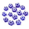 thumbnail image 2 of Glass Beads Flower Blue 5~7x5~7x2~3mm Hole: 1mm, 2 of 3