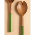 thumbnail image 5 of Yo Treasure Tiramisu Resin & Wood Green Salad Server Set, 5 of 5