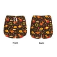 thumbnail image 6 of Goofa Thanksgiving Turkey Printed Women 2 in 1 Running Shorts,Quick Dry Athletic Workout Shorts,High Waisted Athletic Shorts with Liner Pockets-Small, 6 of 9