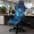 thumbnail image 5 of Whosucclay Galaxy Turtle Flower Print Gaming Chair Covers, Stretchable Computer Chair Slipcovers Cover Stretchable Elastic Machine Washable of Computer Game Office Chairs Cover, 5 of 8