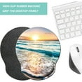 thumbnail image 4 of LQCrafK Mouse Pad with Wrist Support, Ergonomic Mouse Pad with Memory Foam Wrist Rest Cushion, Non-Slip Rubber Base Gaming Mice Pad for Home Office Computer Laptop, Human Skeleton, 4 of 14