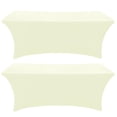 thumbnail image 1 of Mantel separo de elastano marfil de 6 pies, elástico, sin arrugas, 1 of 8
