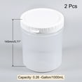thumbnail image 2 of Unique Bargains Plastic Paint Pail 0.26-Gallon/1000mL with Sealing Strip Lids Clear 2Packs, 2 of 6