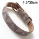 thumbnail image 2 of Collar de cuero para perros, collar de patrón a cuadros de moda, adecuado para gatos y perros MFZFUKR CPB-US-YY504-8, 2 of 5