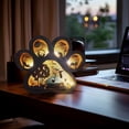thumbnail image 4 of Artesanías de Madera onlyliua Adornos Navideños y Melón con Luces Festivas, 4 of 6