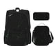 thumbnail image 1 of Disketp Black Marble Mochila Estampada de Gran Capacidad con Lonchera y Estuche, Set de 3 Piezas para Estudiantes, 1 of 7