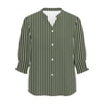 thumbnail image 2 of TaTaai Women's Fashion Spring And Summer Button Up Cardigan 3/4 Quarter Sleeve Jacket V-neck Top/shirt Gift, 2 of 6