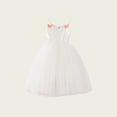 thumbnail image 4 of Robes Filles Enfants Tout-Petits Robe Princesse en Maille d'Été Sans Manches Plage Fête Décontractée Robe Ado Fille Blanche 2 Ans-3 Ans, 4 of 7